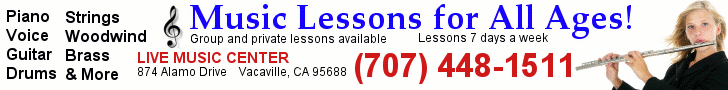 Live Music Center, Solano Music School and Music Lessons
